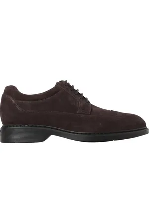 Hogan Buty, Mężczyzna, brązowy, 40 EU, Zamsz, Eleganckie Brogue Oxford Buty
