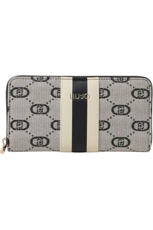 Liu Jo Akcesoria, Kobieta, Czarny, ONE SIZE, Czarna Portmonetka z Monogramem