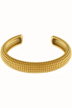 Dansk Copenhagen Akcesoria, Kobieta, Żółty, ONE SIZE, Wodoodporna Bransoletka mankietowa z 18K złota