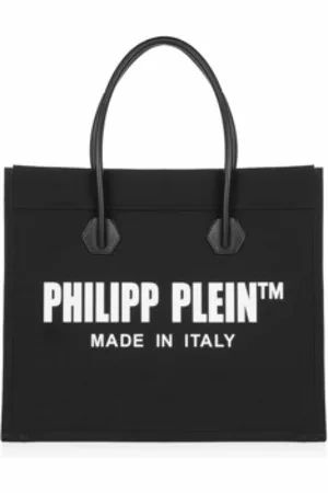 Philipp Plein Torebki, Kobieta, Czarny, ONE SIZE, Czarna Torba Shopper dla Kobiet