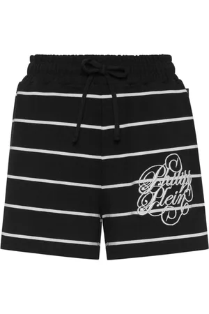 Philipp Plein Szorty, Kobieta, Czarny, M, Denim, Casual Denim Shorts