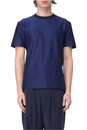 Missoni Koszulki, Mężczyzna, Niebieski, L, T-shirt z krótkim rękawem