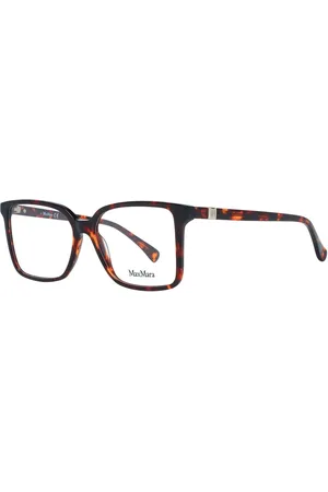 Max Mara Akcesoria, Kobieta, brązowy, ONE SIZE, Brązowe Okulary Optyczne Damskie Kwadratowy Styl