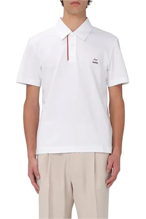 Missoni Koszulki, Mężczyzna, Biały, 2XL, Krótki Rękaw Polo Sweter Top