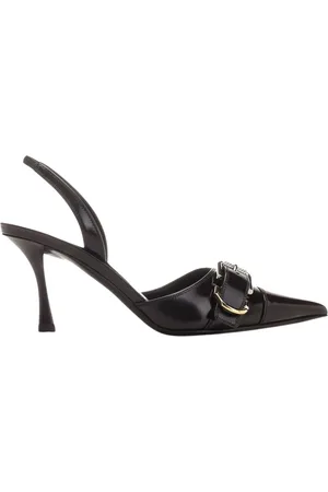 Givenchy Buty, Kobieta, Czarny, 37 1/2 EU, Pompy z Ozdobnymi Sprzączkami na Obcasie