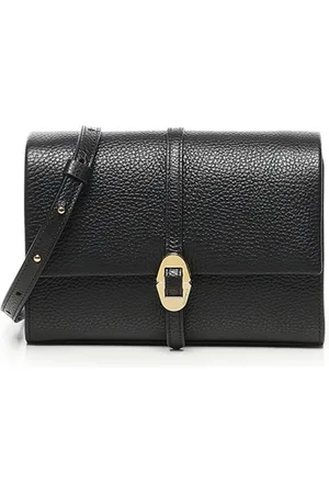 Coccinelle Torebki, Kobieta, Czarny, ONE SIZE, Czarna Torba na Ramię z Metalowym Detalem