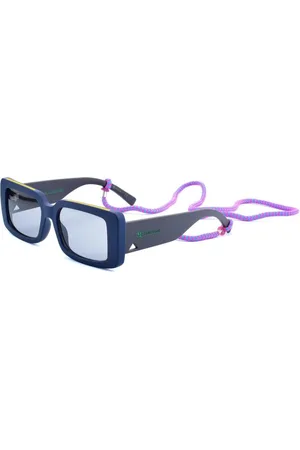 M Missoni Akcesoria, Kobieta, Niebieski, ONE SIZE, Niebieskie Okulary Przeciwsłoneczne z Żywicy dla Kobiet
