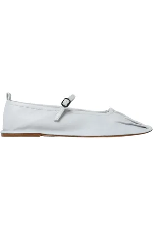 Hereu Buty, Kobieta, Szary, 40 EU, Szare skórzane baleriny
