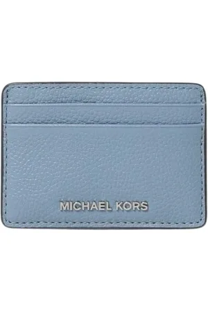 Michael Kors Akcesoria, Kobieta, Niebieski, ONE SIZE, Portfel z kieszonką na karty