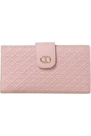 Twin-Set Akcesoria, Kobieta, Różowy, ONE SIZE, Monogram Różowy Portfel dla Kobiet