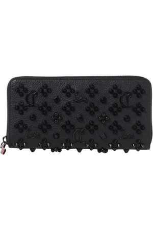 Christian Louboutin Akcesoria, Kobieta, Czarny, ONE SIZE, Czarna Portmonetka ze Studded