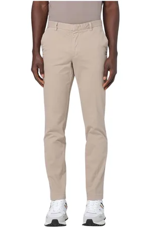HUGO BOSS Spodnie, Mężczyzna, Beżowy, 2XL, Wyrafinowane Beżowe Casualowe Spodnie Spodnie