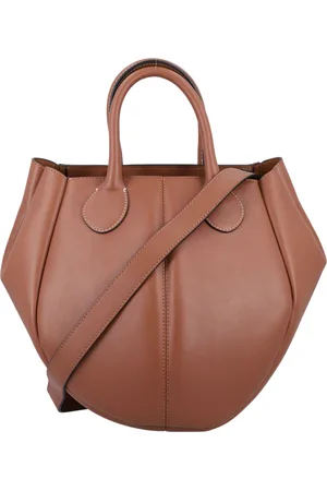 J.W.Anderson Torebki, Kobieta, brązowy, ONE SIZE, Skóra, Torebka Punch Small Tote