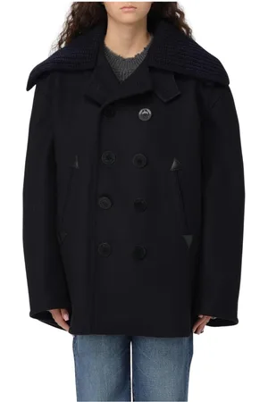Dsquared2 Płaszcze, Kobieta, Niebieski, M, Granatowy Płaszcz Elegantny Stylowy Uniwersalny