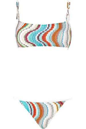 Missoni Stroje kąpielowe, Kobieta, Wielobarwność, M, Stylowy Bikini Kolekcja Strojów Kąpielowych