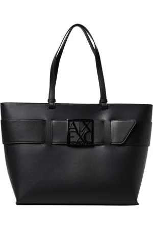 Armani Exchange Torebki, Kobieta, Czarny, ONE SIZE, Elegancka Czarna Torba Torebka
