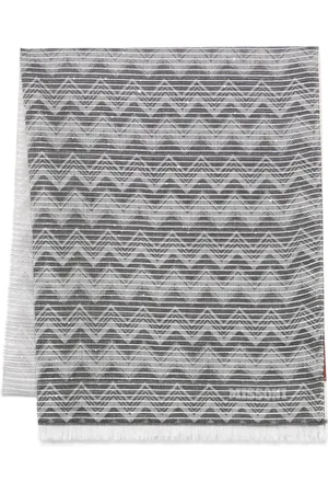 Missoni Akcesoria, Kobieta, Szary, ONE SIZE, Beżowy Szal z Cekinami i Poszarpanym Brzegiem
