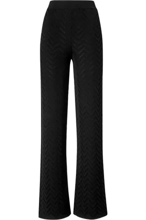 Missoni Spodnie, Kobieta, Czarny, S, Czarne Trousers dla stylowego wyglądu