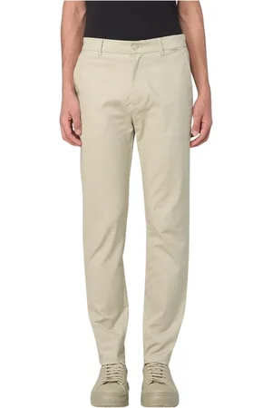 Calvin Klein Spodnie, Mężczyzna, Beżowy, W34, Nowoczesne Beżowe Spodnie Spodnie