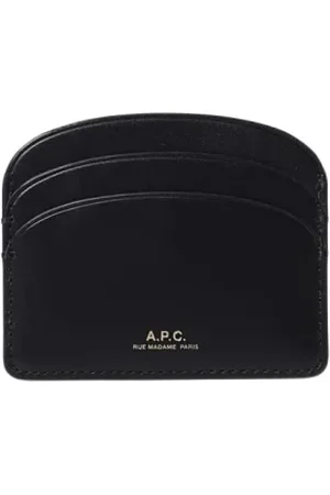 A.P.C. Akcesoria, Kobieta, Czarny, ONE SIZE, Czarny Portfel na Karty Stylowy Praktyczny