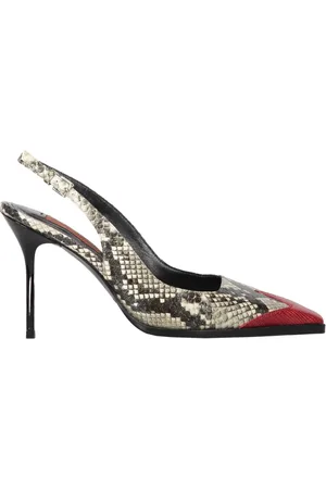 Missoni Buty, Kobieta, Wielobarwność, 37 EU, Python Print Slingback Stiletto Heels