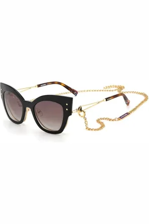Missoni Akcesoria, Kobieta, Czarny, ONE SIZE, Wielokolorowe Okulary Damskie ze Stali Nierdzewnej