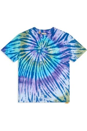 GALLERY DEPT. Koszulki, Mężczyzna, Wielobarwność, M, Marina Tie-Dye Souvenir Tee