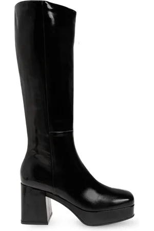 Gianvito Rossi Buty, Kobieta, Czarny, 37 EU, Skóra, Kozaki na platformie `Daisen`