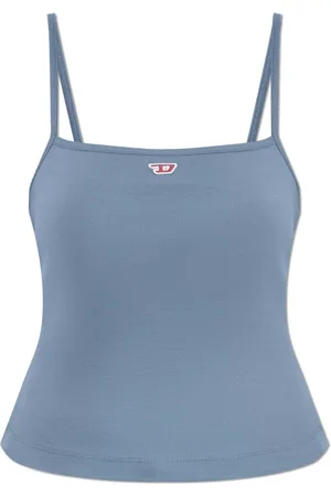 Diesel Koszulki, Kobieta, Niebieski, S, Bawełna, T-Hop-D Top