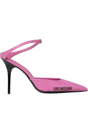 Moschino Buty, Kobieta, Różowy, 38 EU, Różowe Obcasy Sandały