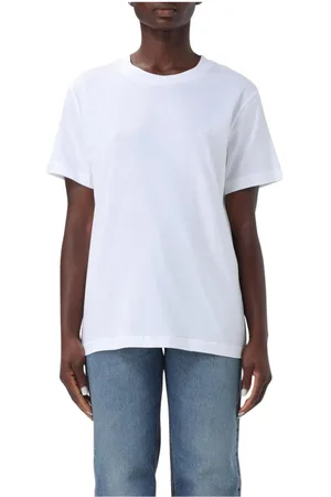 A.P.C. Koszulki, Kobieta, Biały, XL, Biała Koszulka Relaxed Fit