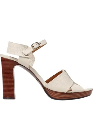 Chie Mihara Buty, Kobieta, Beżowy, 39 EU, Eleganckie Beżowe Skórzane Obcasy Sandały