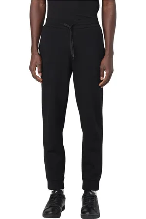 Armani Exchange Spodnie, Mężczyzna, Czarny, L, Casual Style Spodnie Dresowe Mężczyźni Białe