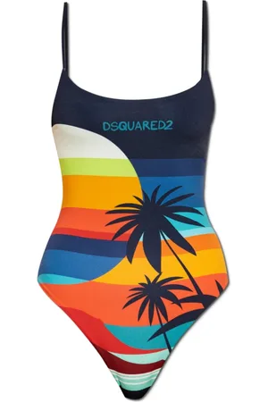 Dsquared2 Stroje kąpielowe, Kobieta, Wielobarwność, XS, Jednoczęściowy kostium kąpielowy
