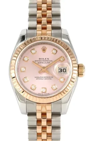 Rolex Pre-owned, Kobieta, Różowy, ONE SIZE, Pre-owned Stainless Steel watches