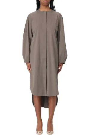 Max Mara Sukienki, Kobieta, Szary, XS, Szara Sukienka Koszulowa Elegancki Styl