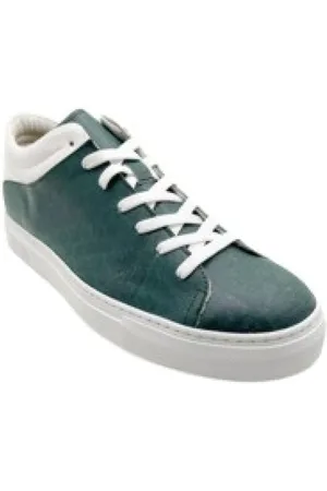Nat-2 Buty, Mężczyzna, Zielony, 39 EU, Eleganckie Niskie Zielone Buty z Bąbelkową Strukturą