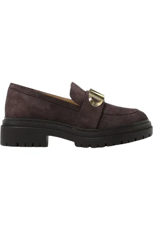 Michael Kors Buty, Kobieta, brązowy, 36 1/2 EU, Zamsz, Zamszowe Platformy z Złotym Akcentem