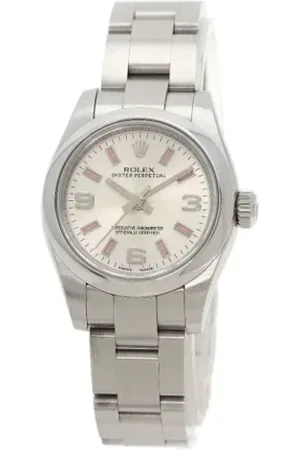 Rolex Pre-owned, Kobieta, Szary, ONE SIZE, Pre-owned Stainless Steel watches
