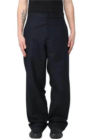 Jil Sander Spodnie, Mężczyzna, Czarny, L, Czarne Bawełniane Spodnie Straight Leg