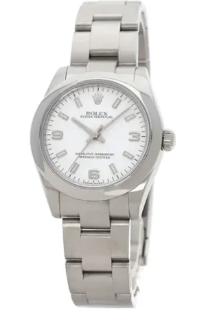 Rolex Pre-owned, Kobieta, Biały, ONE SIZE, Pre-owned Stainless Steel watches