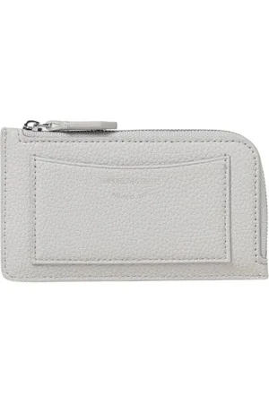 Emporio Armani Akcesoria, Kobieta, Szary, ONE SIZE, Węglowa Portfel na Karty