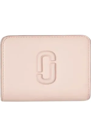 Marc Jacobs Akcesoria, Kobieta, Różowy, ONE SIZE, Różowa Skórzana Portmonetka