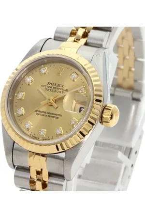 Rolex Pre-owned, Kobieta, Żółty, ONE SIZE, Pre-owned Stainless Steel watches