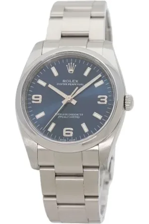 Rolex Pre-owned, Mężczyzna, Niebieski, ONE SIZE, Pre-owned Stainless Steel watches