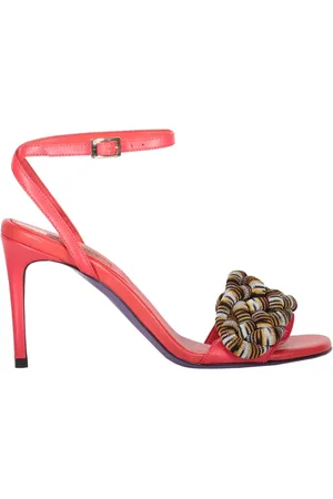 Missoni Buty, Kobieta, Wielobarwność, 37 EU, Rayon, Pleciona sandałki na obcasie