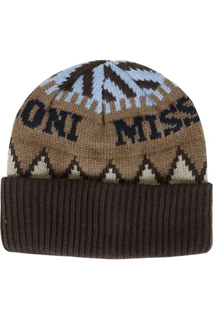 Missoni Akcesoria, Mężczyzna, Wielobarwność, ONE SIZE, Beanie Hat Beige Brown