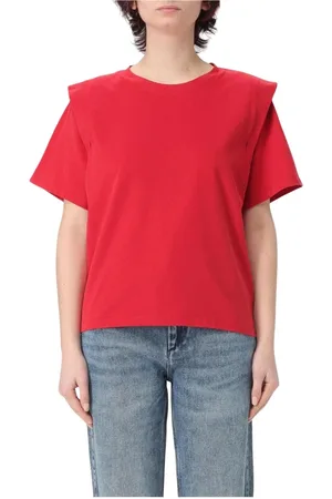 Isabel Marant Koszulki, Kobieta, Czerwony, S, Czerwony T-shirt z krótkim rękawem