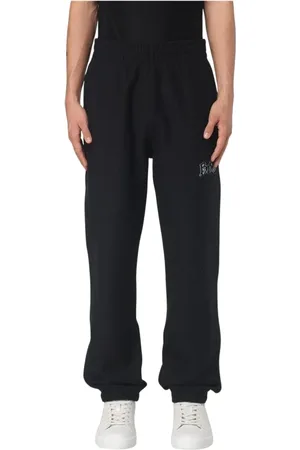 Burberry Spodnie, Mężczyzna, Czarny, L, Czarne spodnie dresowe
