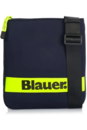 Blauer Torebki, Mężczyzna, Niebieski, ONE SIZE, Niebieska Torba na Ramię Męska